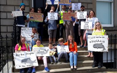 Ella Pringle’s Whale Protest March Edinburgh 29th June 2019