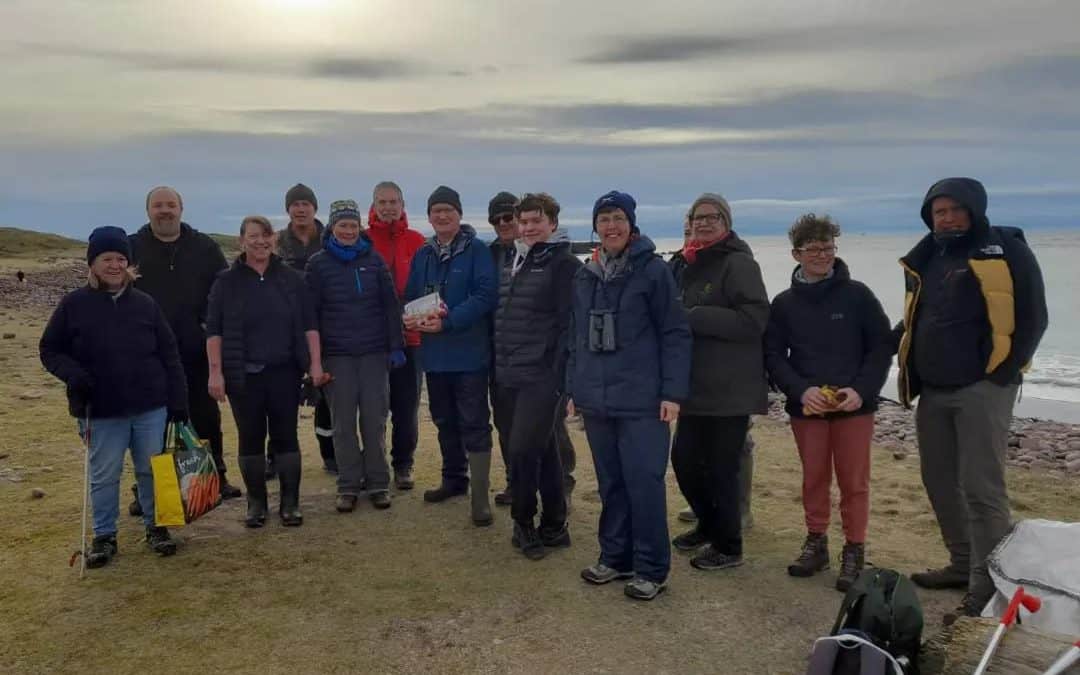 Volunteers at Stoer beach